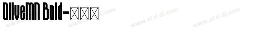 OliveMN Bold字体转换